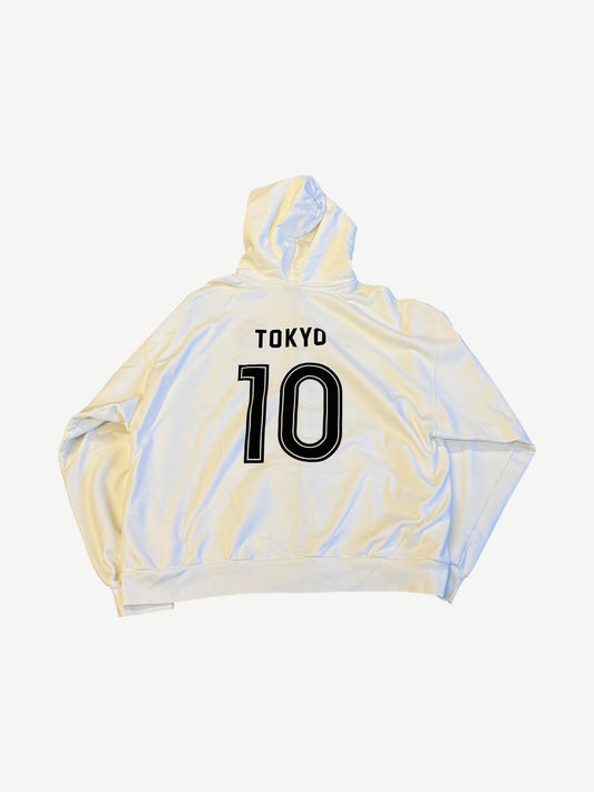 Balenciaga White Tokyo Soccer Logo Zipup