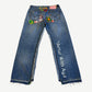 Better With Age Indigo Gentlemen's Reworked Patch Denim Jeans