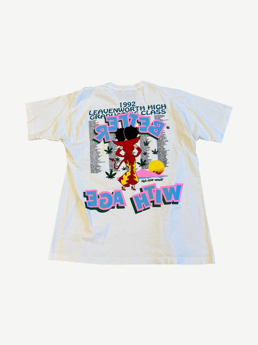 Better With Age White Betty Boop Tee