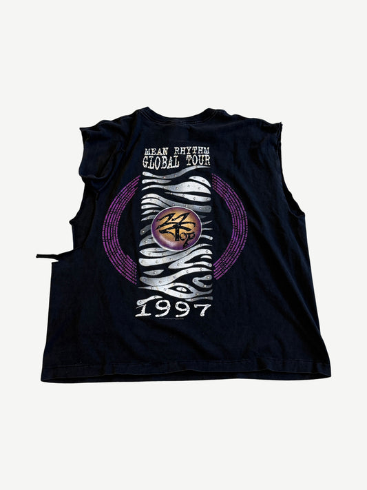 Bossi Vintage ZZ Top Mean Rhythm Global Tour Cutoff Tee