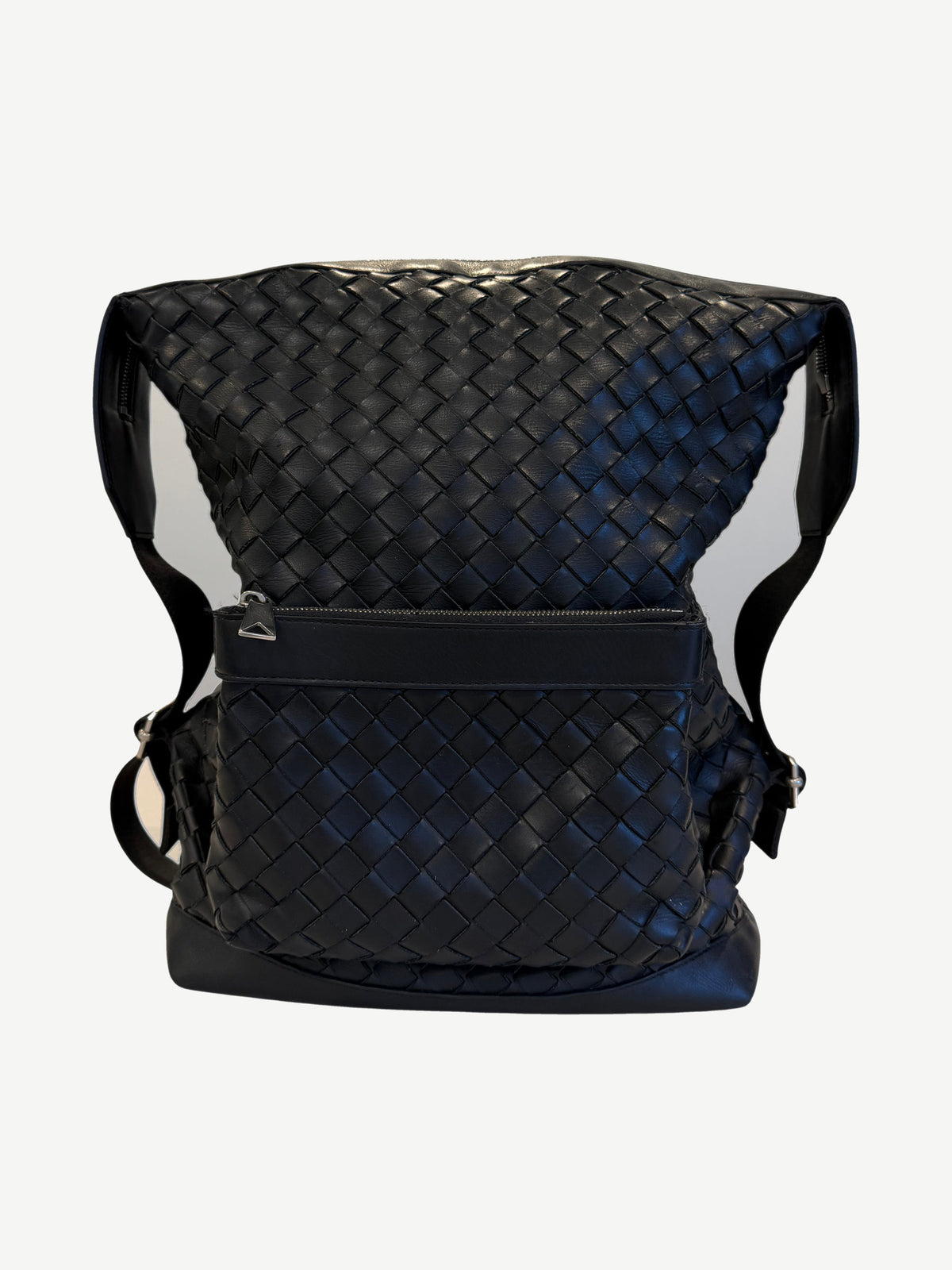 Bottega Veneta Black Intrecciato Backpack