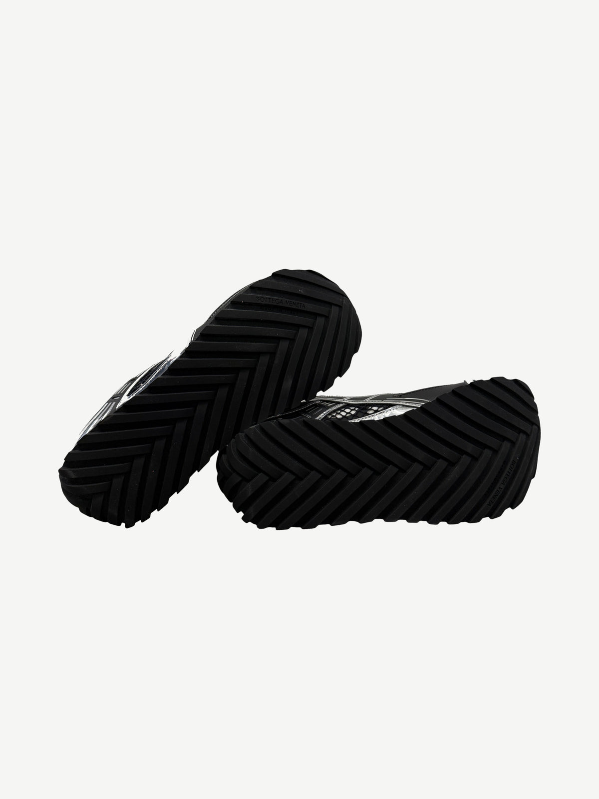 Bottega Veneta Black Silver Orbit Sneaker