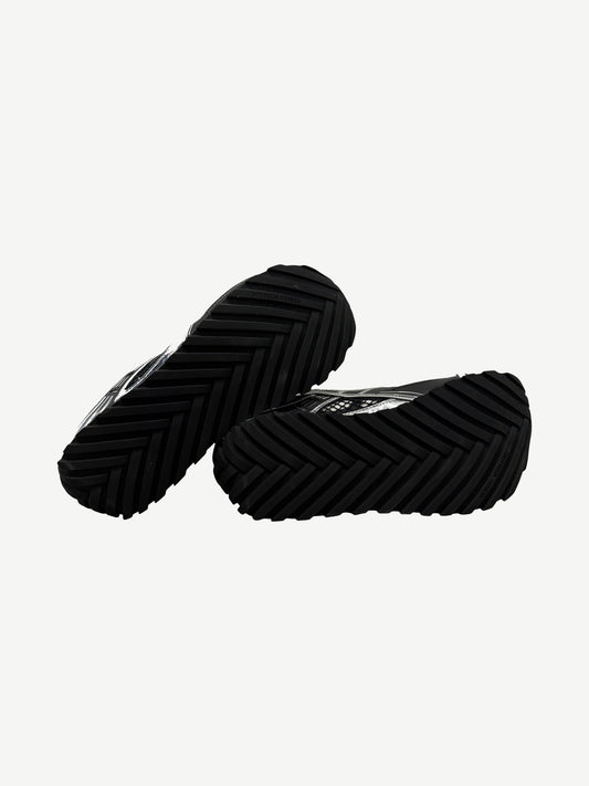 Bottega Veneta Black Silver Orbit Sneaker