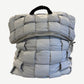 Bottega Veneta Grey Puffer Intrecciato Backpack