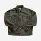 Bottega Veneta Olive Stonewashed Denim Trucker Jacket