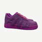 CPFM Nike Air Force 1 Low Fuchsia Dream side profile with oversized AIR lettering and pink laces