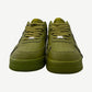 CPFM Moss Nike Air Force 1 sneaker pair front view with chunky tonal lacing and perforated toe box.