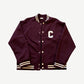 Celine Burgundy Cotton Teddy Jacket