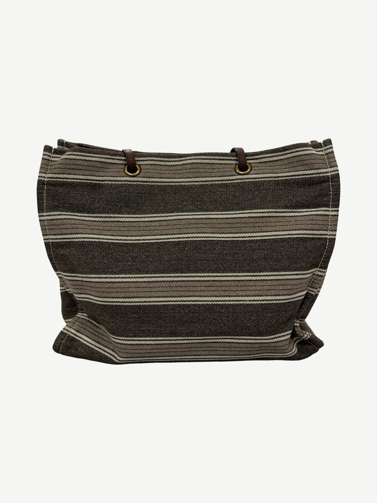 Celine Striped Jacquard Cabas Tote Bag