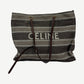 Celine Striped Jacquard Cabas Tote Bag