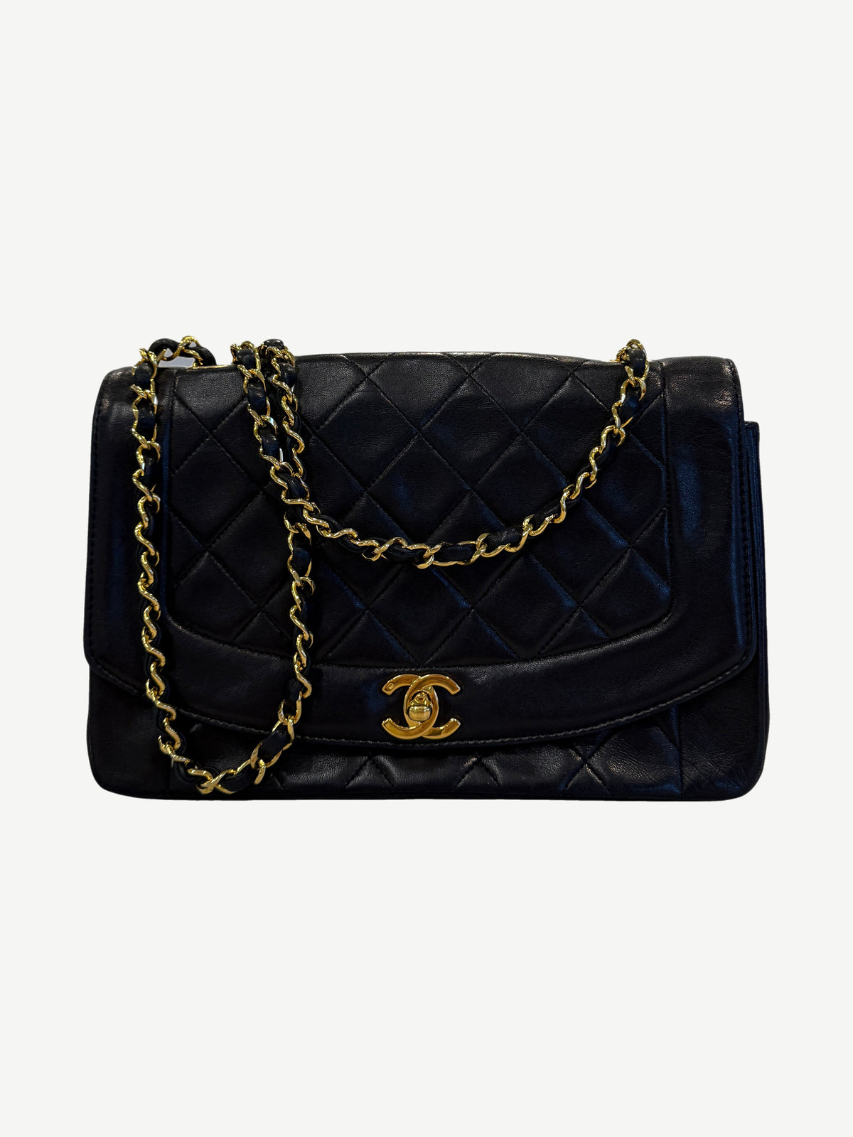 Chanel Vintage Diana Lambskin Flap Bag
