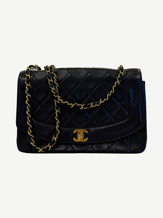 Chanel Vintage Diana Lambskin Flap Bag