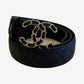 Chanel Black Quilted Leather CC Chain Belt