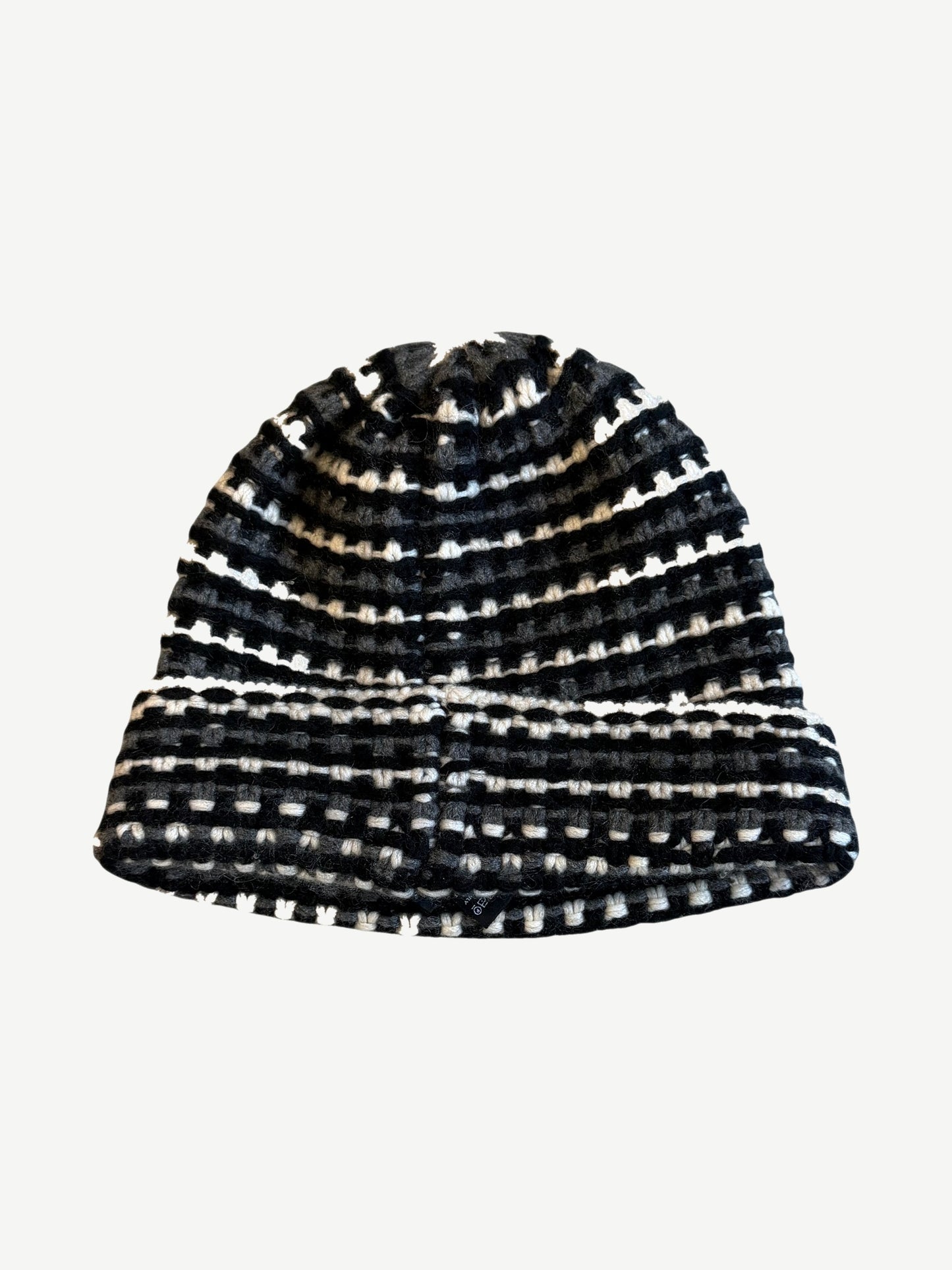 Chanel Cashmere Tricolor Logo CC Beanie