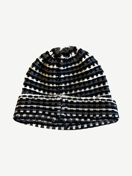 Chanel Cashmere Tricolor Logo CC Beanie