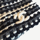 Chanel Cashmere Tricolor Logo CC Beanie