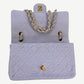 Chanel Lilac Tweed Quilted Rectangular Mini Flap Bag