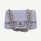 Chanel Lilac Tweed Quilted Rectangular Mini Flap Bag