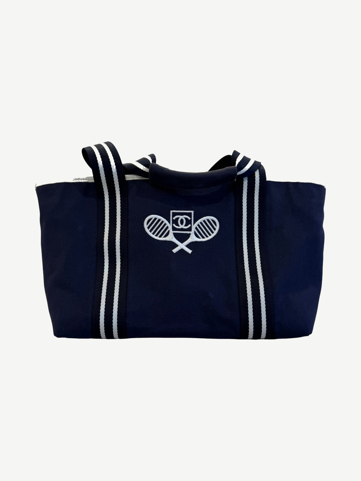 Chanel Navy Blue Sport Ligne Tennis Tote