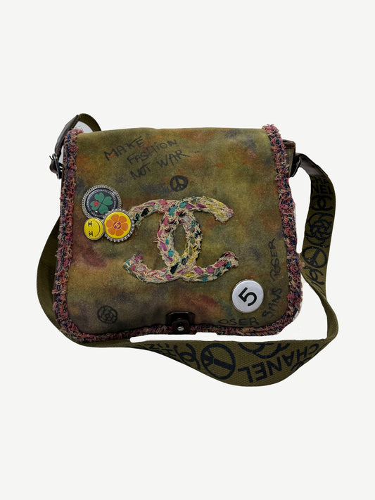 Chanel On The Pavements Medium Graffiti Messenger Bag