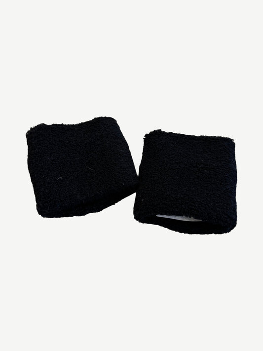 Chrome Hearts Black Black Patent Cross Patch Sweatbands Set