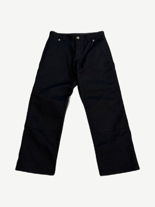 Chrome Hearts Black Carpenter Double Knee Pants