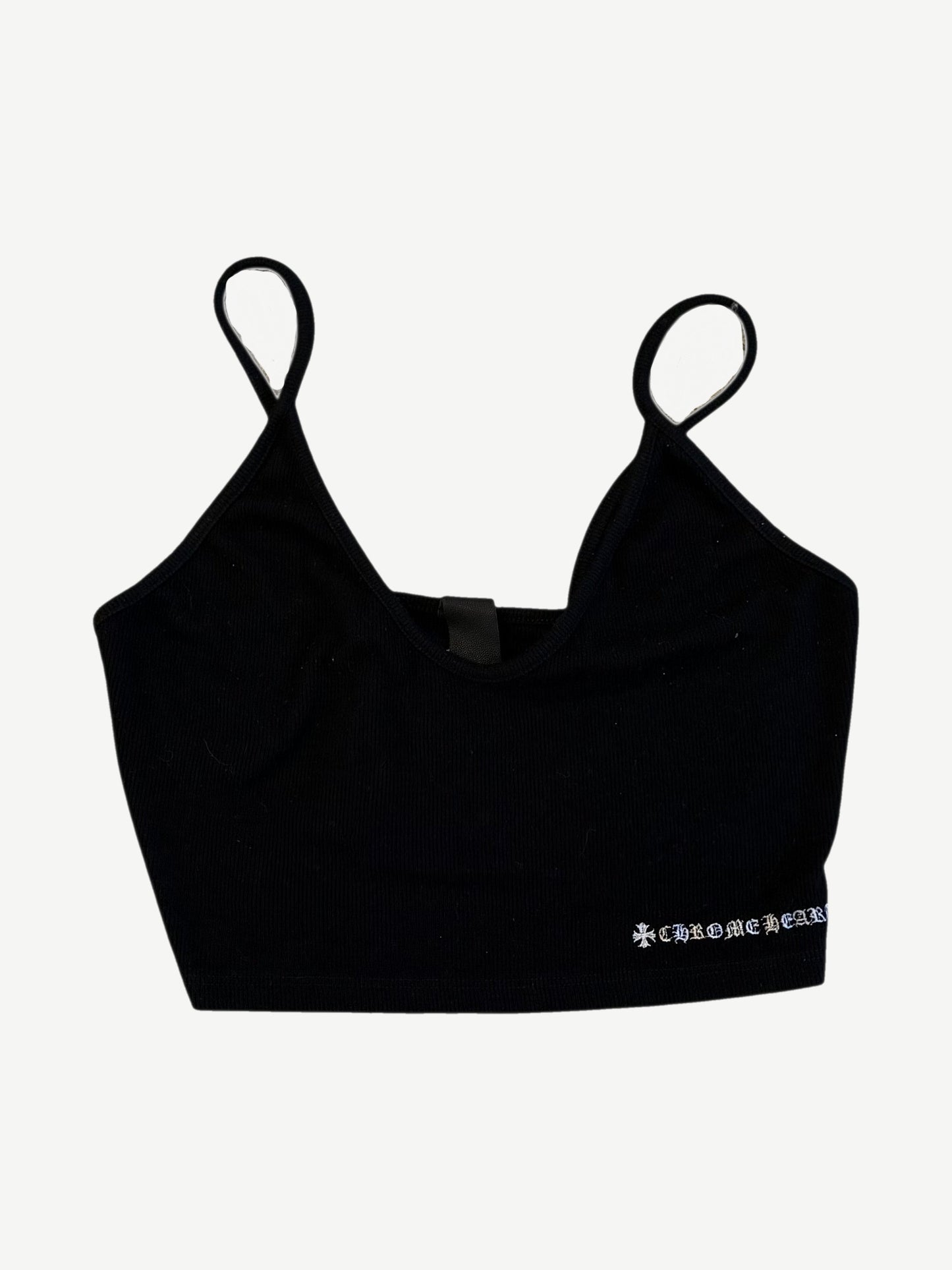 Chrome Hearts Black Cropped Tank Top