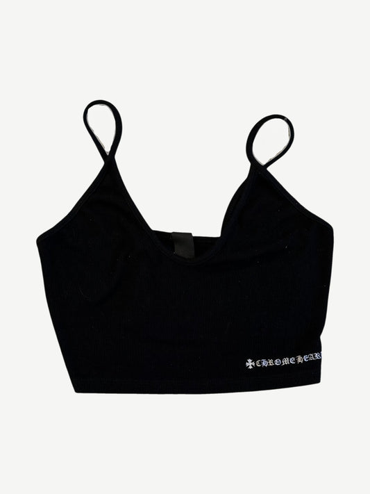 Chrome Hearts Black Cropped Tank Top