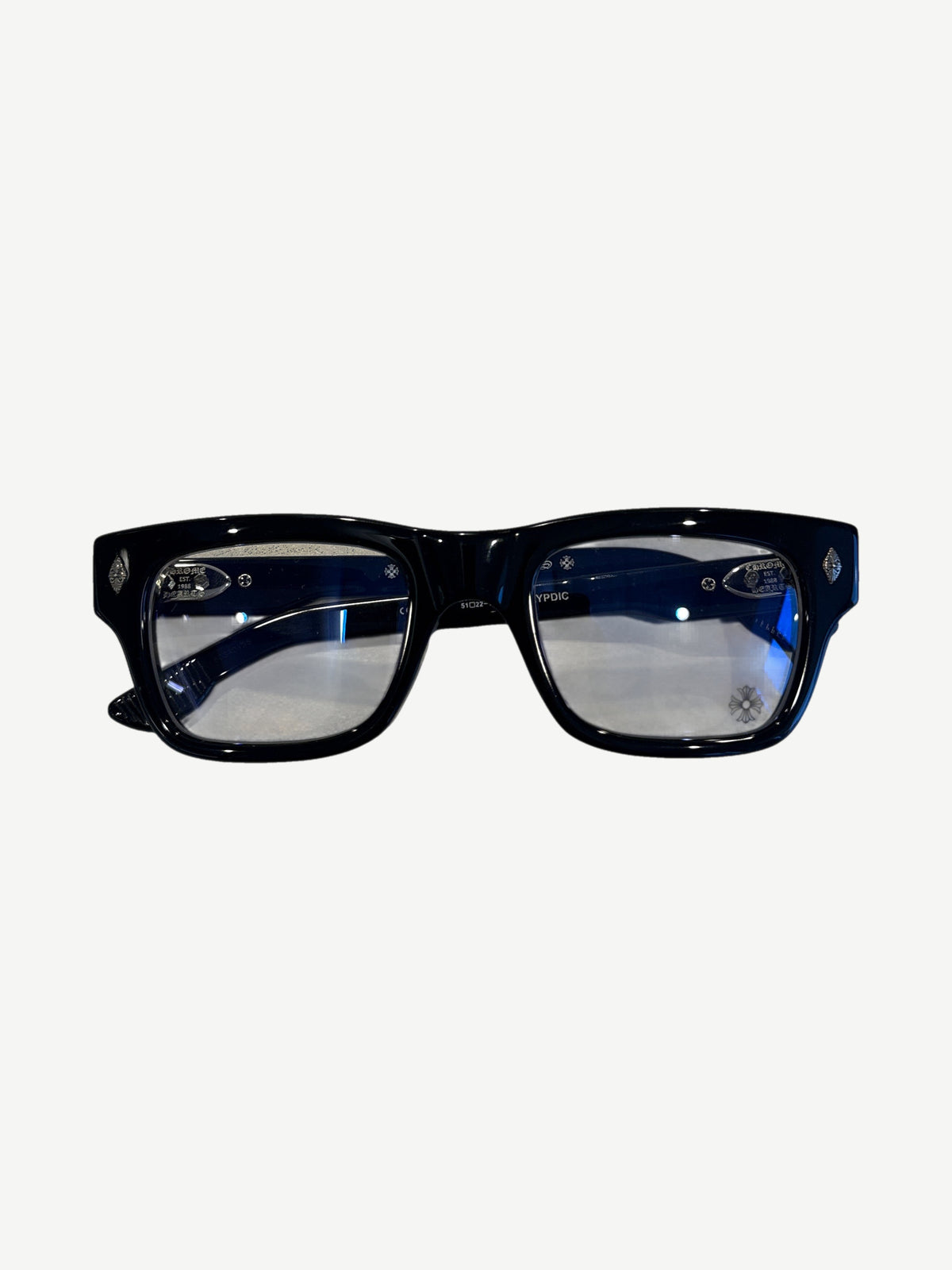 Chrome Hearts Black Crypdic Glasses