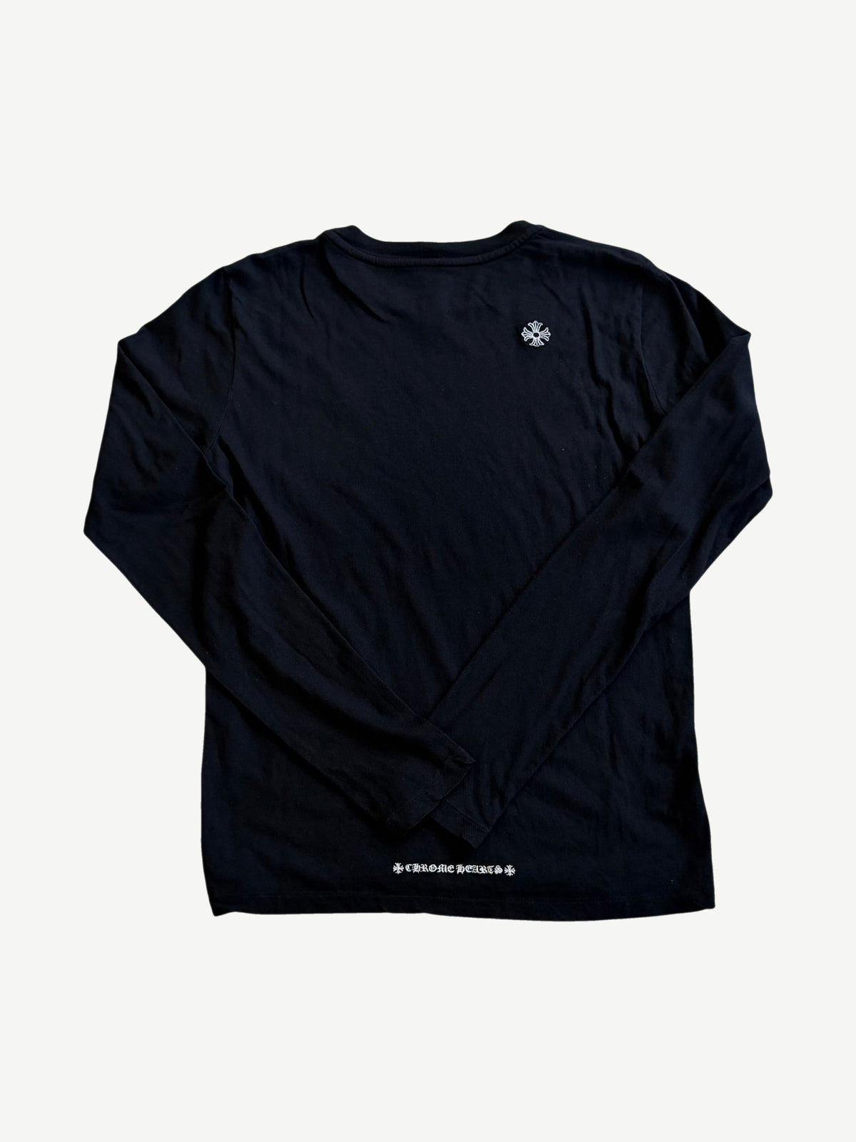 Chrome Hearts Black Embroidered Dagger Longsleeve
