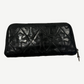 Chrome Hearts Black Flooded Cemetery Cross Long Wallet