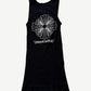 Chrome Hearts Black Floral Cross Tank Top