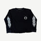 Chrome Hearts Black Floral USA Thermal Longsleeve
