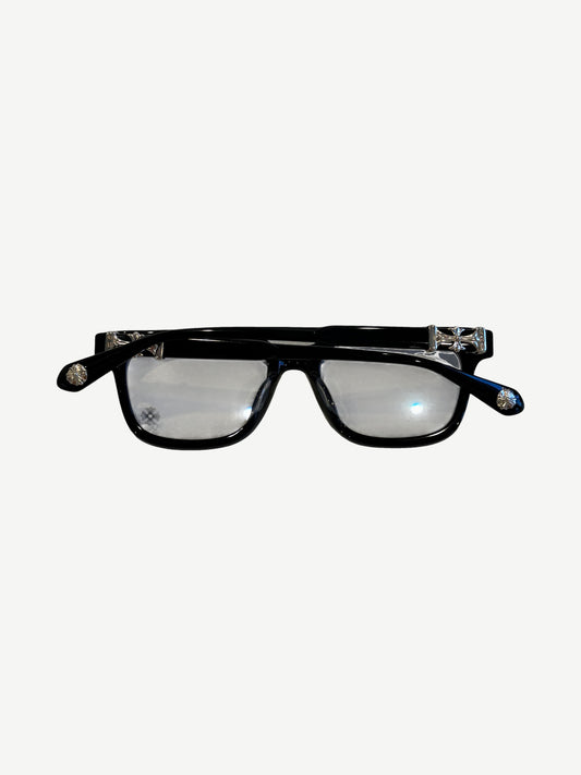 Chrome Hearts Black Gold Cox Ucker Frames