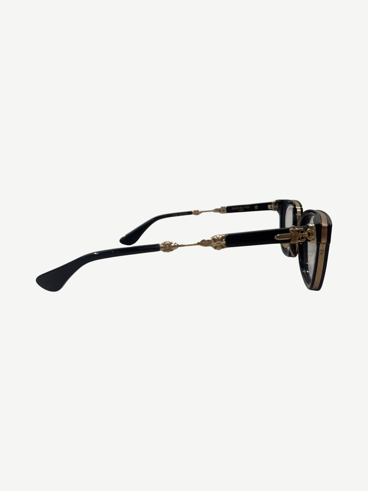 Chrome Hearts Black Gold Duck Butter Sunglasses