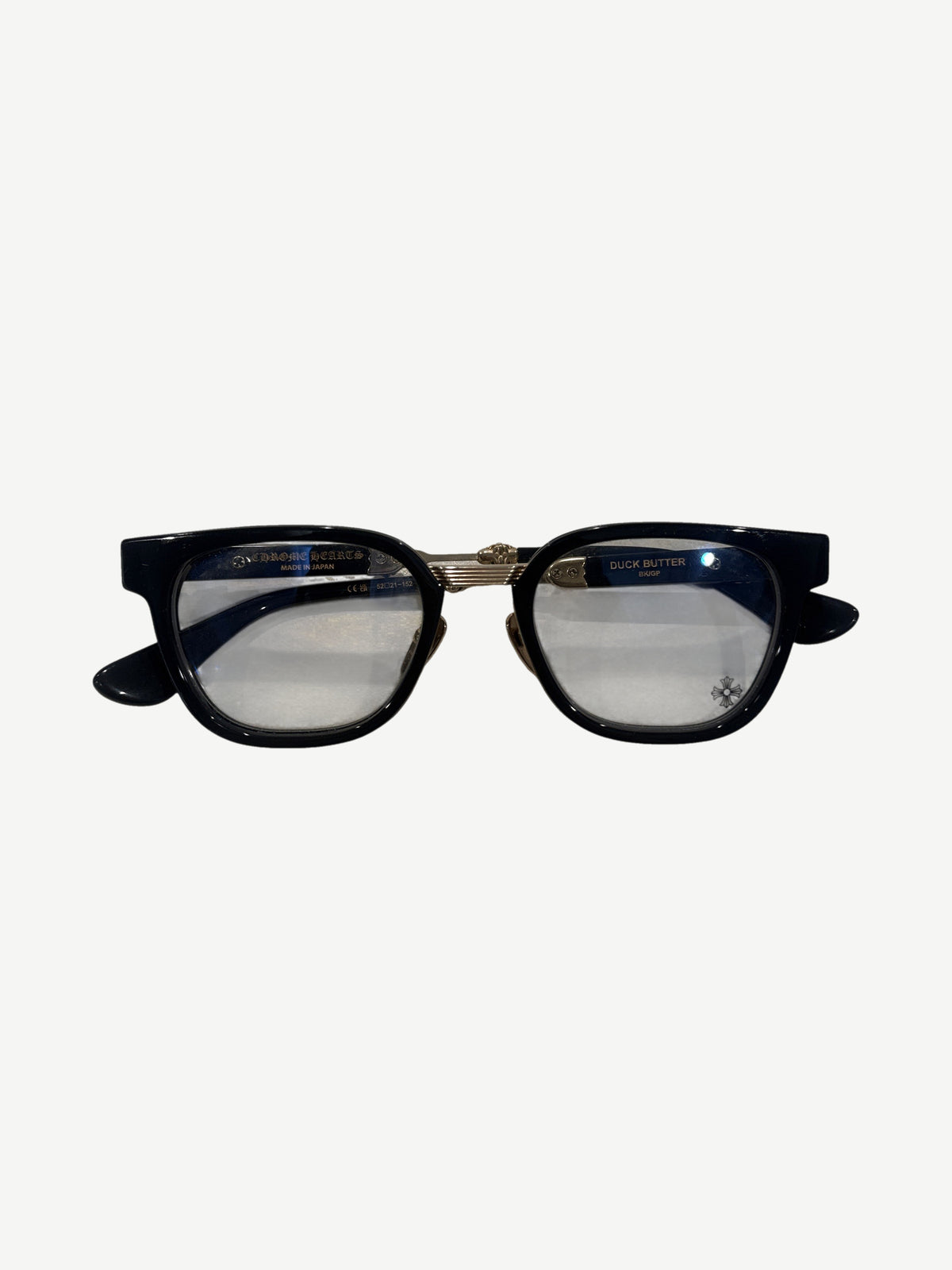 Chrome Hearts Black Gold Duck Butter Sunglasses