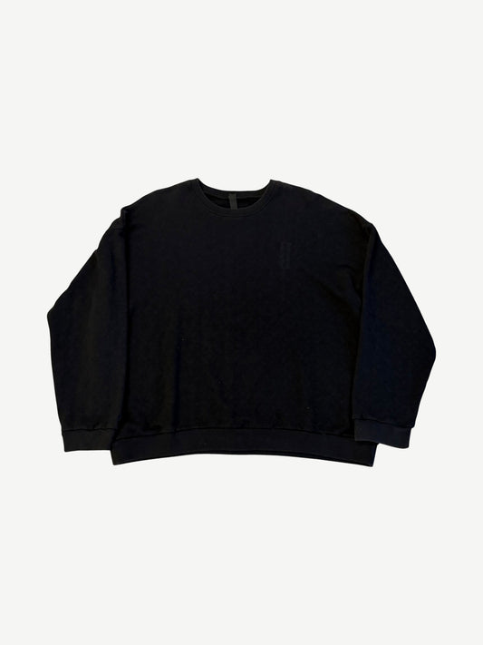 Chrome Hearts Black Jacquard Cross Embroidered Crewneck
