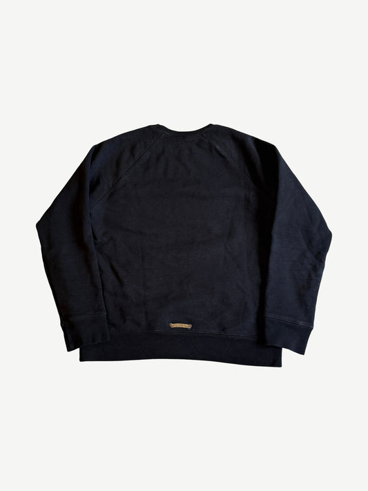 Chrome Hearts Black King Taco Embroidered Triple Cross Crewneck