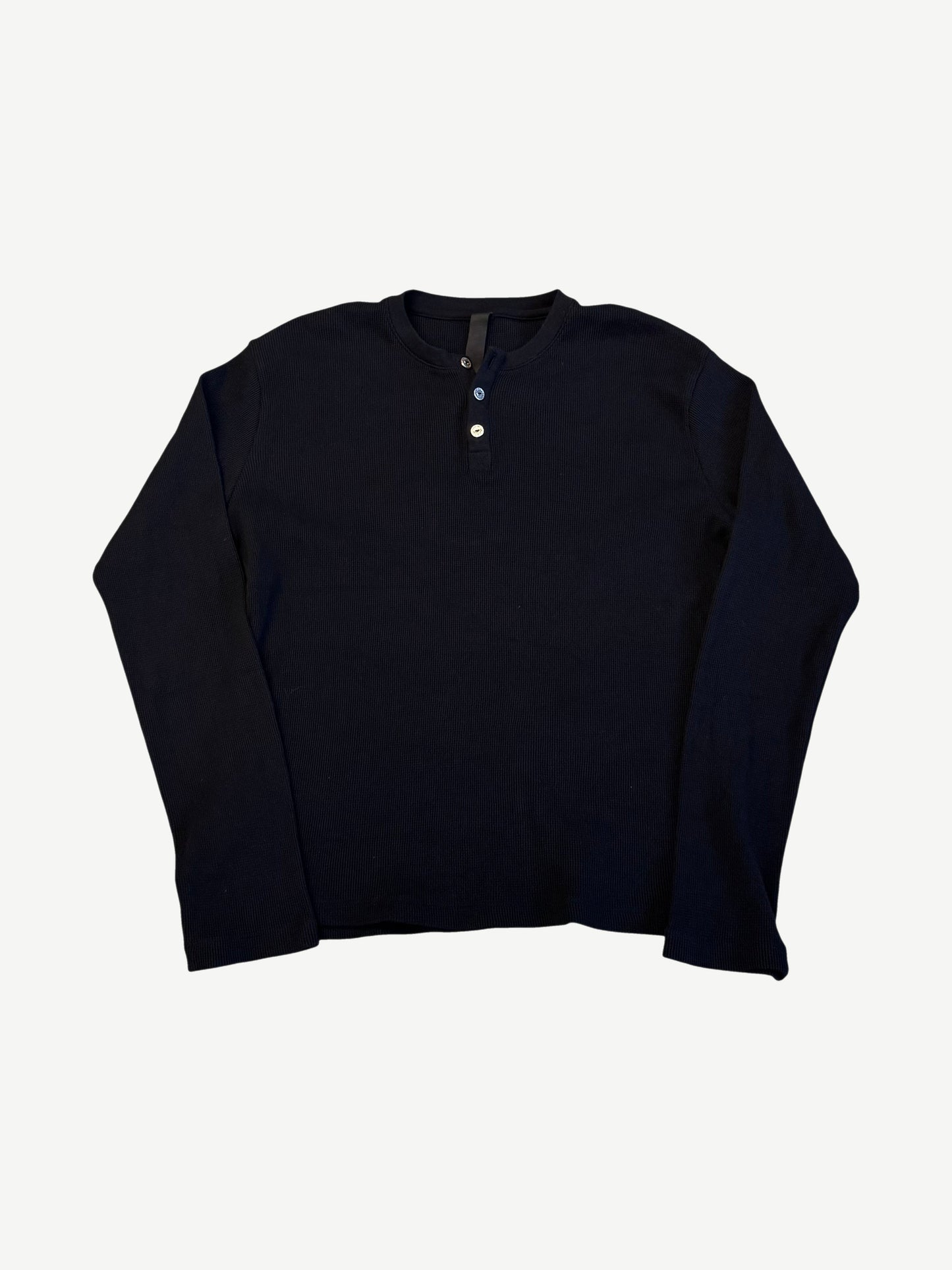 Chrome Hearts Black King Taco Thermal Henley Longsleeve