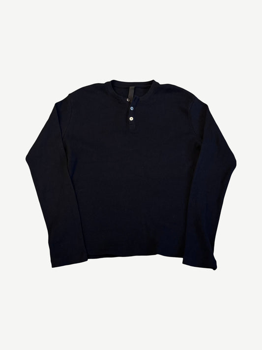 Chrome Hearts Black King Taco Thermal Henley Longsleeve
