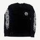 Chrome Hearts Black Las Vegas Horseshoe Floral Longsleeve