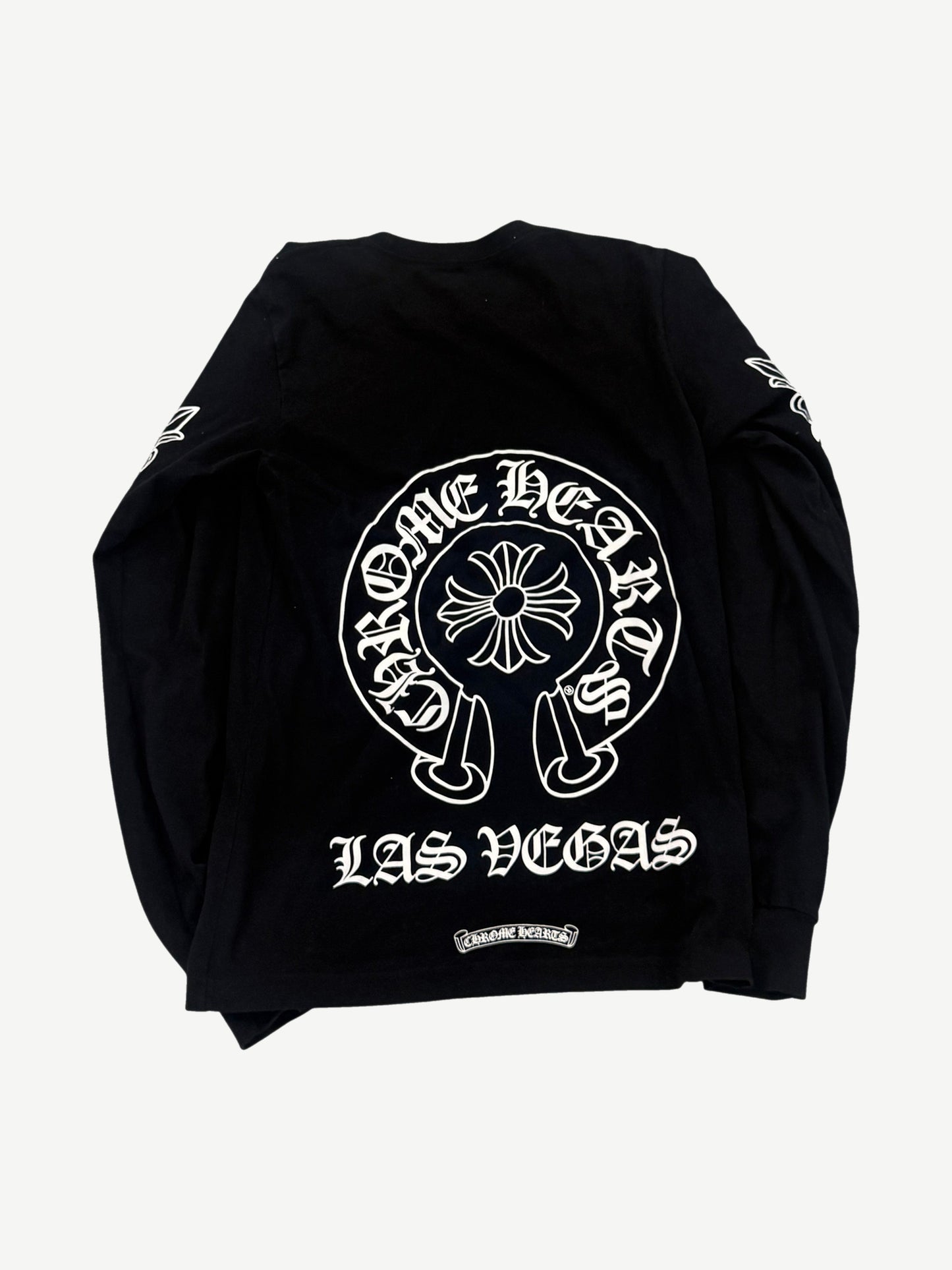 Chrome Hearts Black Las Vegas Horseshoe Floral Longsleeve