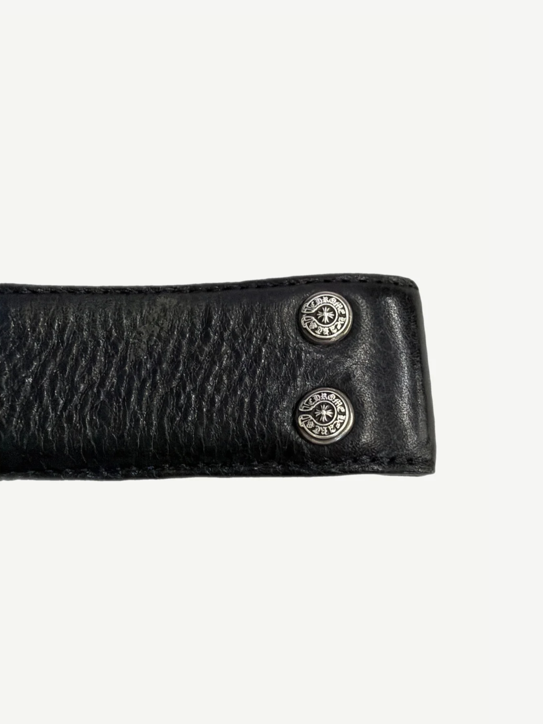Chrome Hearts 1.5 Inch Leather Belt Strap
