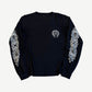 Chrome Hearts Black Los Angeles Horseshoe Floral Longsleeve