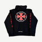 Chrome Hearts Black Made In Hollywood Red Plus Cross Hoodie