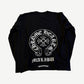 Chrome Hearts Black Malibu Exclusive Horseshoe Floral Longsleeve