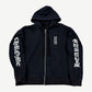 Chrome Hearts Black Monogram Print Horseshoe Zipup