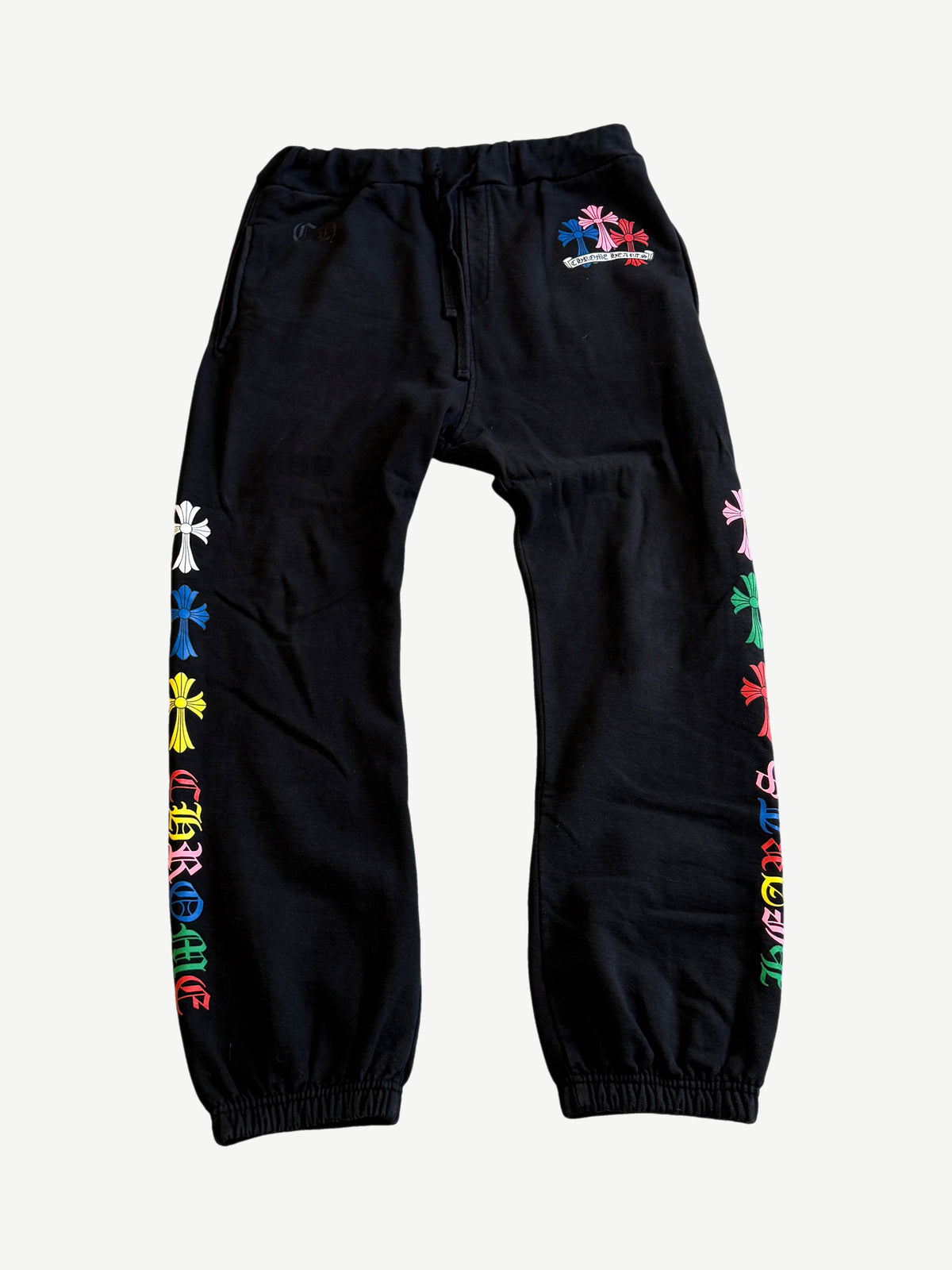 Chrome Hearts Black Multicolor Cemetery Cross Sweatpants