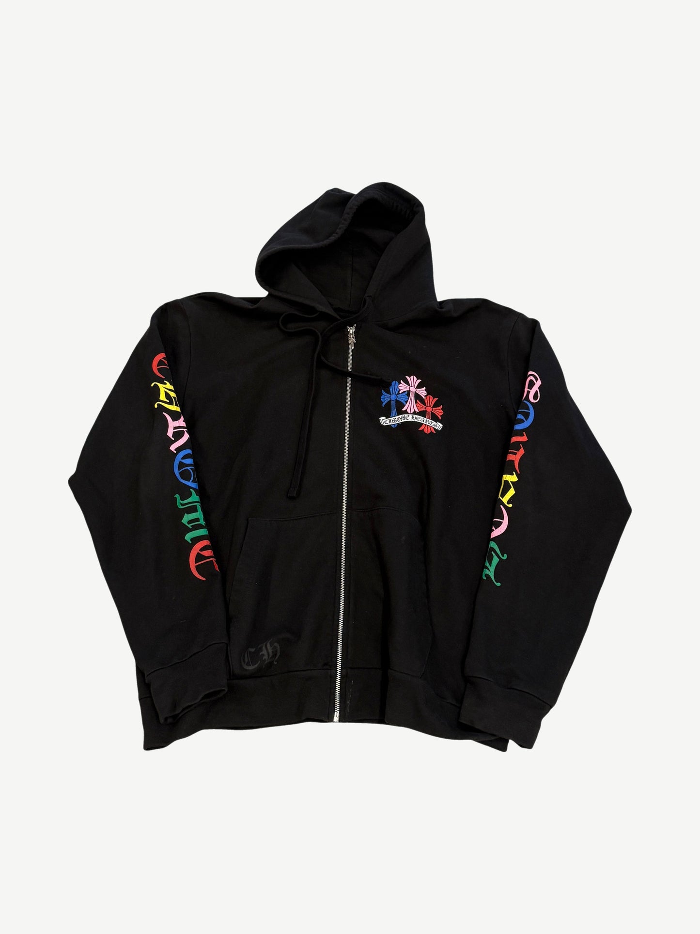 Chrome Hearts Black Multicolor Cross Cemetery Zipup