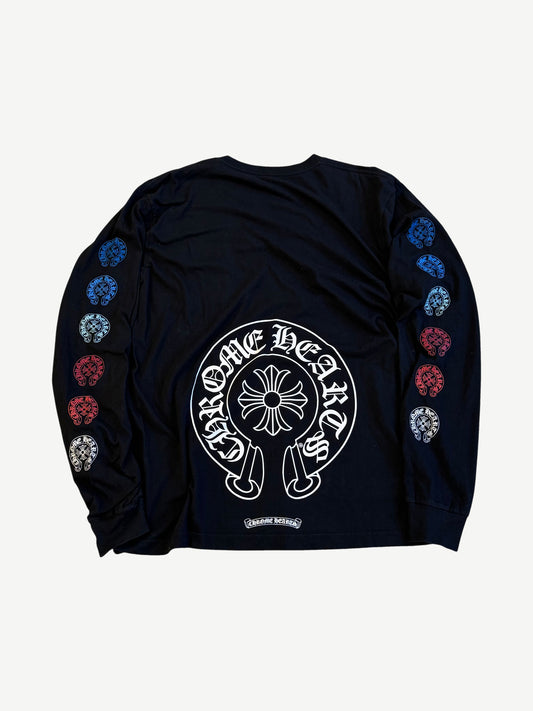 Chrome Hearts Black Multicolor Horseshoe Longsleeve